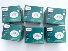 6 x PHILIPS SPARKLE SL261 LED RECESSED DIMMABLE SPOTLIGHT 4000K -5.5W-ADJUSTABLE