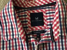 CREW CLOTHING Company Men's Long Sleeve Check Shirt Large. Classic Fit