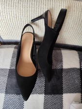 Women’s Slingback Kitten Heels Pointed Toe Sandals Pumps Shoes - UK 4 Priciples 