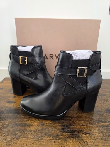 Carvela black leather ankle - carvela,