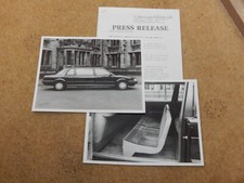 Coleman Milne Woodall Austin Montego Limousine Press release & photos 1985