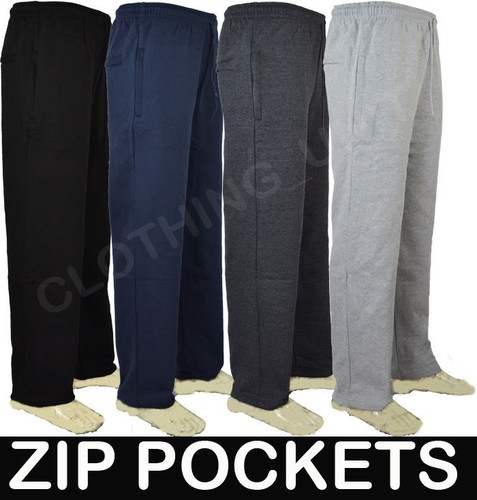 Mens jogging bottoms open - mens, hem