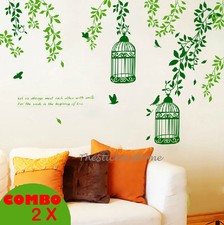 *Combo* Green Vines Tree Bird