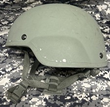 GENUINE US MSA FOLIAGE GREEN ACH MICH IIIA BALLISTIC HELMET. XL. RANGER. AFSOC.