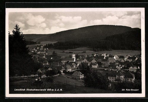 Postcard lenzkirch black - lenzkirch,