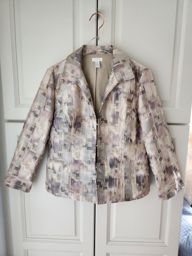 Chicos jacket 10 tan - 8,