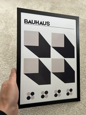 Bauhaus Squares A4 Framed