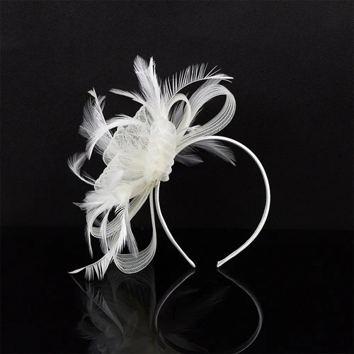 Large wedding fascinator - large,
