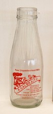 milk bottle : lovely old Galbraith Dairy of Crooklands CUMBRIA
