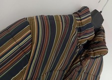 Suswin Mascot striped VINTAGE quilted jacket *size M* MEASURED Good Condition