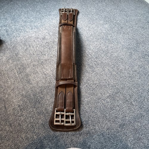 Brown leather girth - 22”,