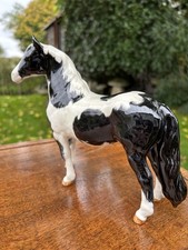 Vintage Beswick England Piebald Black And White ‘Pinto’ Pony
