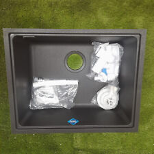 Carron Phoenix Fiji 100 1.0 Bowl - Granite Jet Black Sink