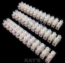 ELECTRICAL TERMINAL BLOCKS 12 WAY STRIP WIRE BLOCK CONNECTION 3 5 10 15 30 60AMP