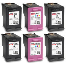 302 302 XL Black and Colour Ink Cartridges for HP ENVY 4520 Printers