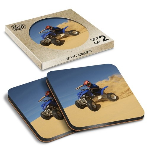 Boxed square coasters - x,