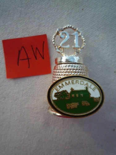 Vintage silver thimble - vintage,