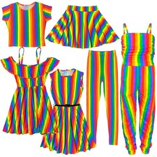 Girls Rainbow Clothing Crop