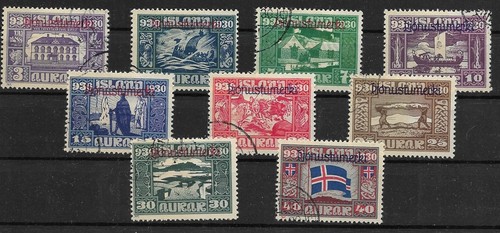 Iceland official stamps mino - stamps,