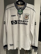 Tottenham Hotspur 1999 League Cup Shirt L/S - Medium - Club Merch - 14 Ginola