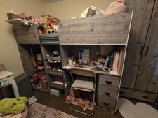Cabin Bed With Desk 