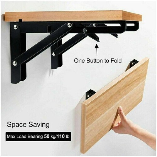 Folding shelf bracket - shelf, &