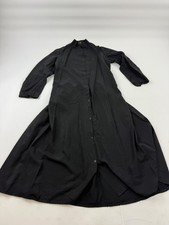 Clergy robe mens black long - clergy,