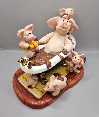 Vintage piggin bathtime - vintage,