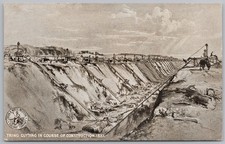 TRING Cutting in Course of Construction 1837 LNWR Railway Official Postcard