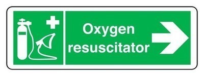 Oxygen resuscitator arrow - oxygen,
