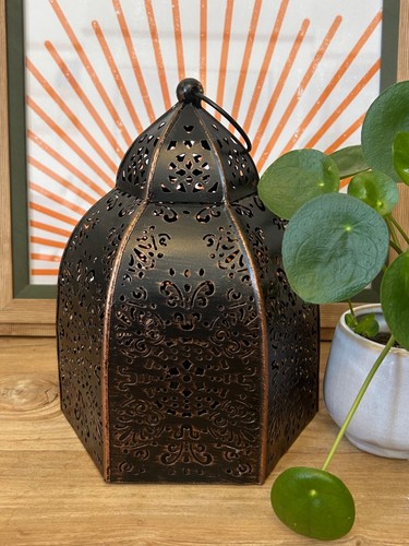 Moroccan style metal tealight - moroccan,