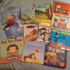 Childrens Book Bundle X 12 Disney, Gruffalo, Meg's Castle, Phonics, Maisy's Bedt