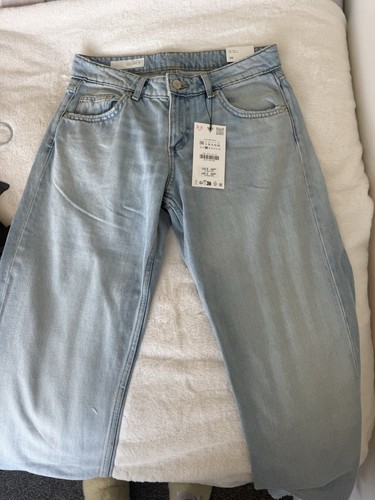 Women zara low rise blue - low,