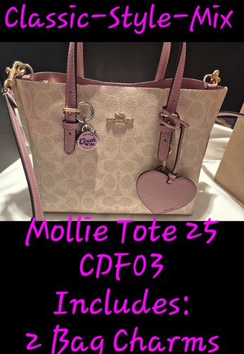 Coach mollie tote - tote, signature