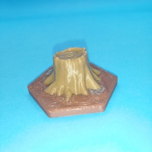 Printed hex tile tree - 3d,