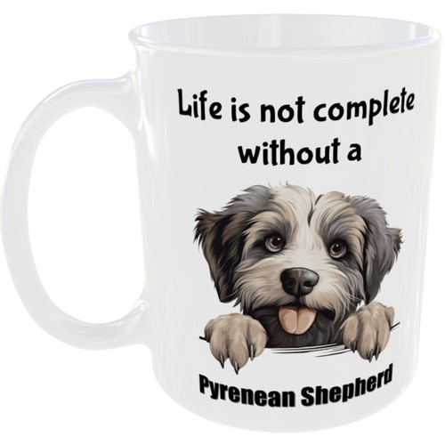 Pyrenean shepherd mug - mug, dog