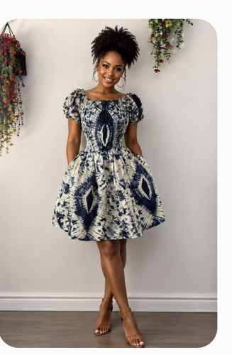 Off shoulder smocked dress - shoulder,