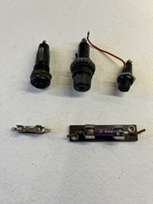 QTY 5 x old Vintage Fuses- 3 X Fascia. Military, Wireless, Ministry, Ham Radio