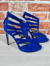 Karen Millen cobalt blue suede