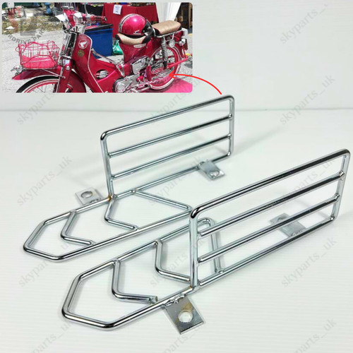Chrome rear footrest for honda - rear,