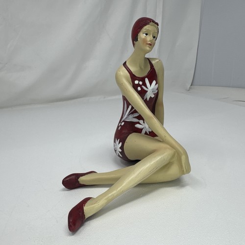 Art deco figurine bathing - art,
