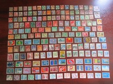 Swiss stamps; 185 different used, good collection builder, as 10 photos