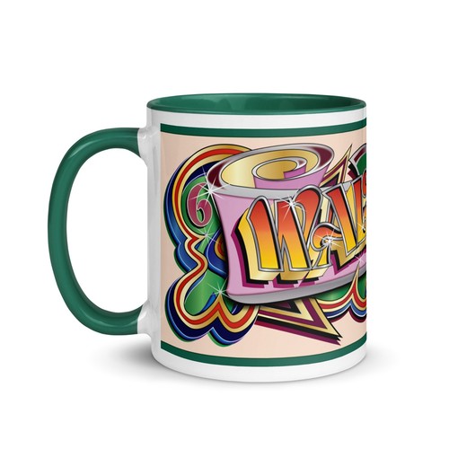 Waltzer car artwork mug - artwork, green