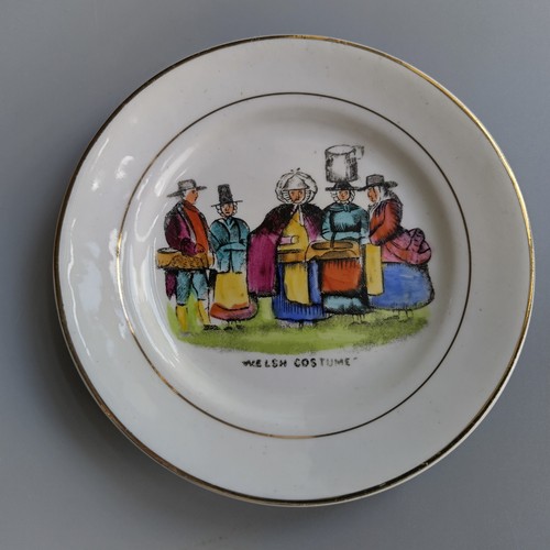 Antique welsh costumes ceramic - antique,