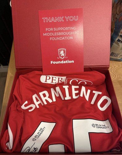 Middlesbrough match worn - match,