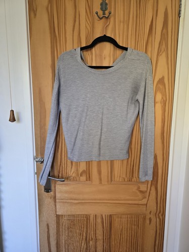 Grey fine knit - m&s, cropped