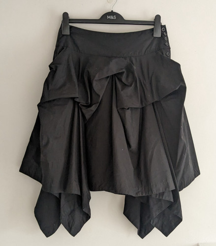 Vintage black cotton - vintage, hitched