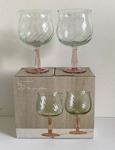 Oliver bonas flor gin glasses - bonas,