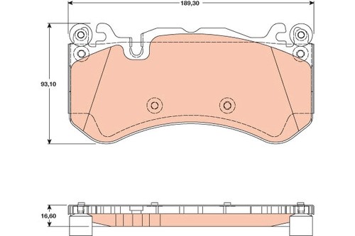Trw gdb1734 brake - trw,
