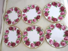 6 Royal Albert Side Plates "Old English Rose"